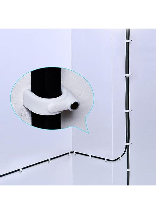 200 سلك المشابك إيثرنت كابل مسمار المشابك 7 مم لكابلات Cat6 - أبيض - Image 3