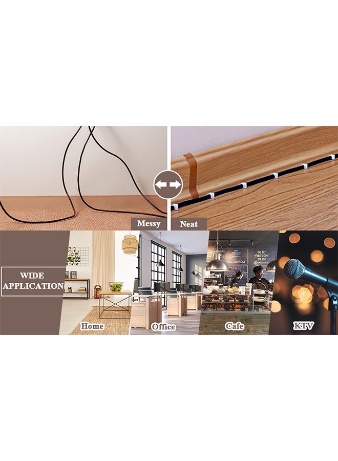 200 سلك المشابك إيثرنت كابل مسمار المشابك 7 مم لكابلات Cat6 - أبيض - Image 4