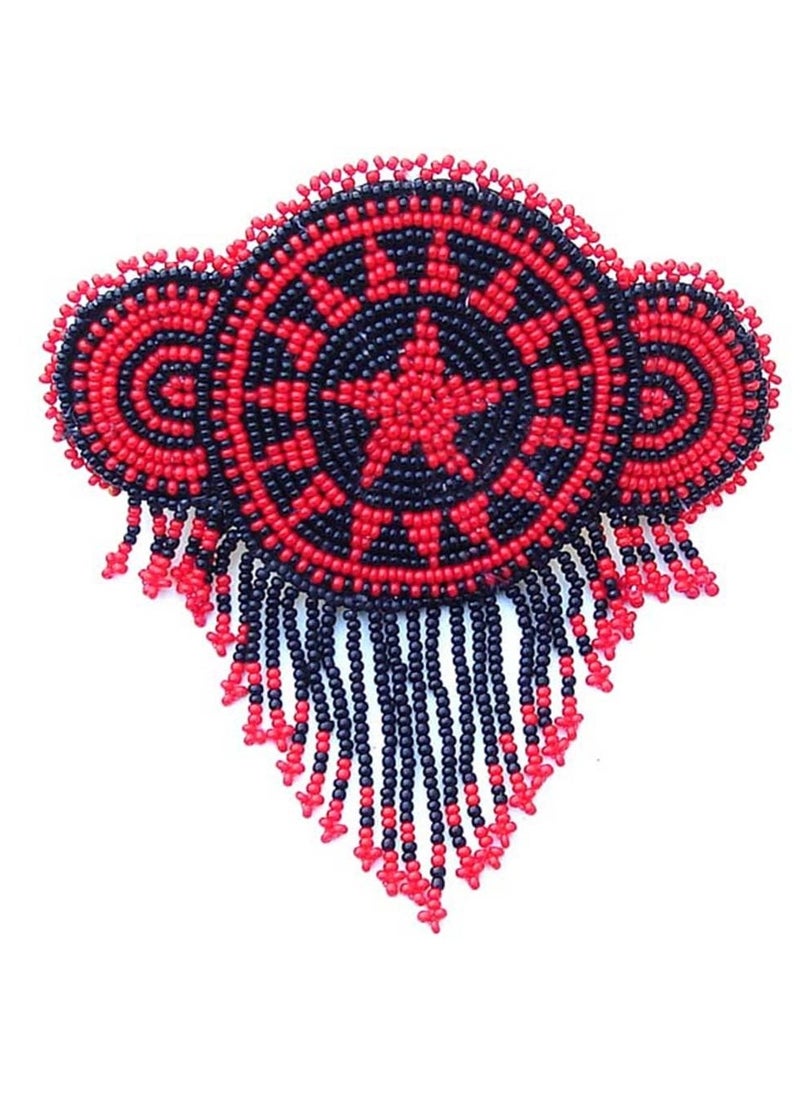 La vivia - Handmade Beaded Hair Clip/Barrette,Seed Beaded Hair Barrette Native American Style for Women,Beaded Hair Clip Suitable for Different Occasions & Gifting. - Image 1