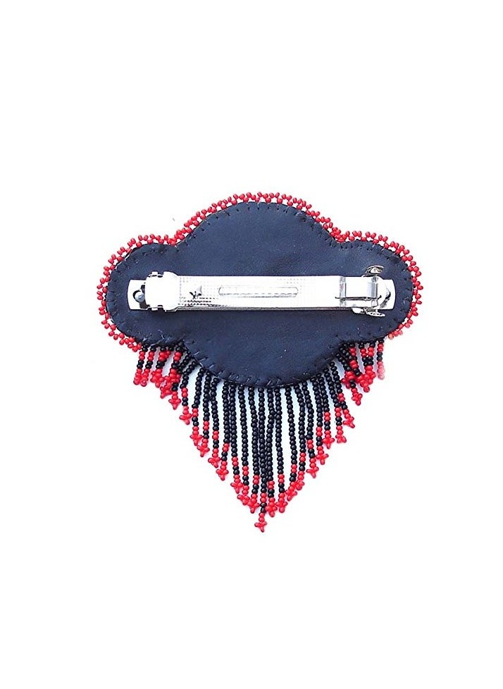 La vivia - Handmade Beaded Hair Clip/Barrette,Seed Beaded Hair Barrette Native American Style for Women,Beaded Hair Clip Suitable for Different Occasions & Gifting. - Image 1