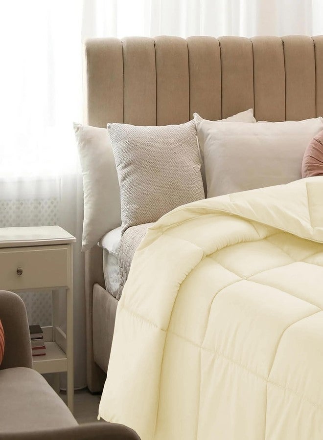 AYANSHI BEDDING Hotel Collection All Season 120 GSM Ac Comforter/Ac Blanket/Ac Duvet Double Bed Comforter (90" X 100" Inches) - Double Bed Comforter - Ivory Color - Image 3