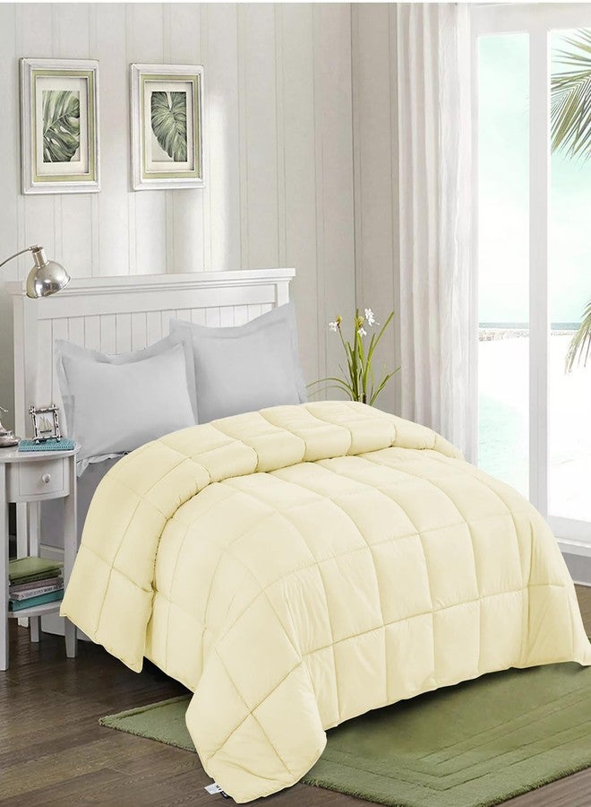 AYANSHI BEDDING Hotel Collection All Season 120 GSM Ac Comforter/Ac Blanket/Ac Duvet Double Bed Comforter (90" X 100" Inches) - Double Bed Comforter - Ivory Color - Image 2