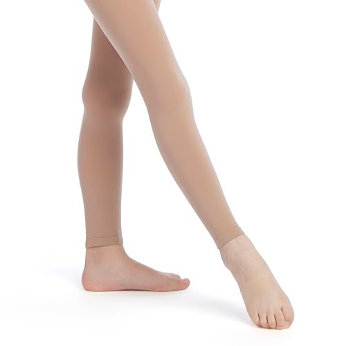 Danskin Big Girls' Footless Tight, Light Toast, M/L (8-14) - Image 1