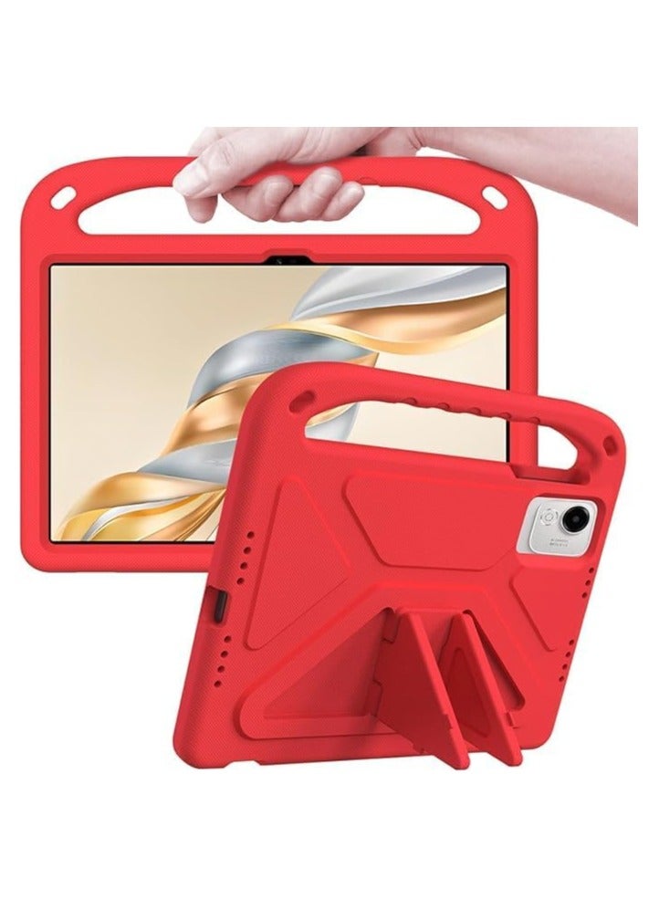 VKL Kids Case Compatible with Honor Pad X9a 11.5 inch 2025 Released,Lightweight EVA Kid Friendly Shockproof Protective Handle Stand Heavy Duty Cover (Red) - Image 3