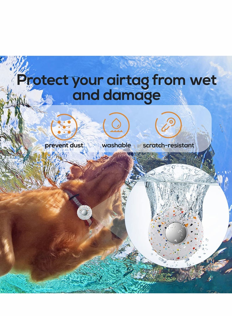 Excefore Air Tag Dog Collar Holder(2 Pack), Silicone Pet Cat Case for Apple Airtags, Anti-Lost Holder Cover Compatible with Collars Charms Item Finder Accessories - Image 3