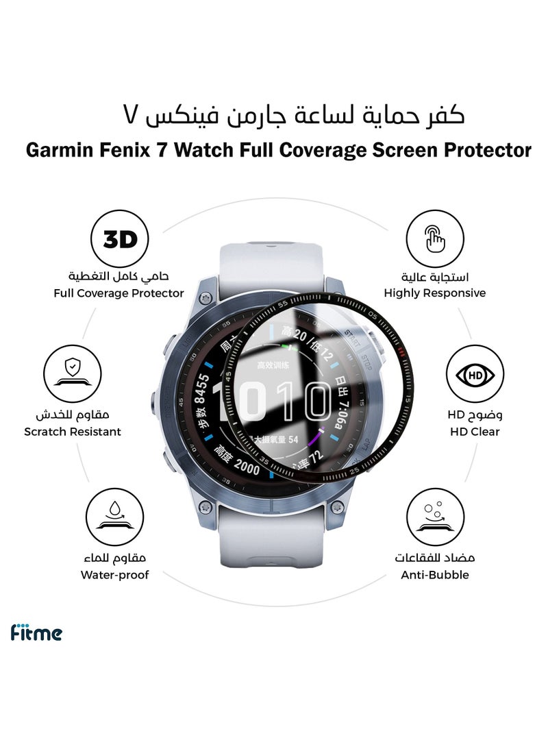 FITME 4 pcs 3D screen protector for Garmin Fenix 7  - Image 1