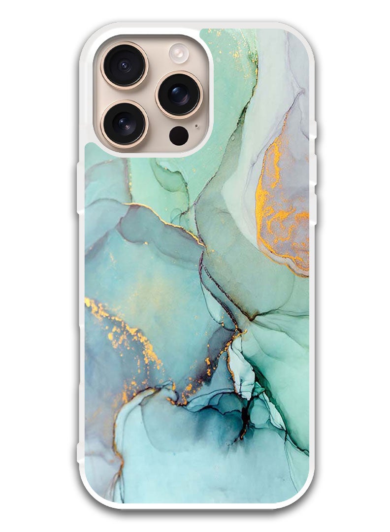 Theodor Protective Case Cover For APPLE IPHONE 16 Pro Max Crack Lines (White Bumper) - Image 1