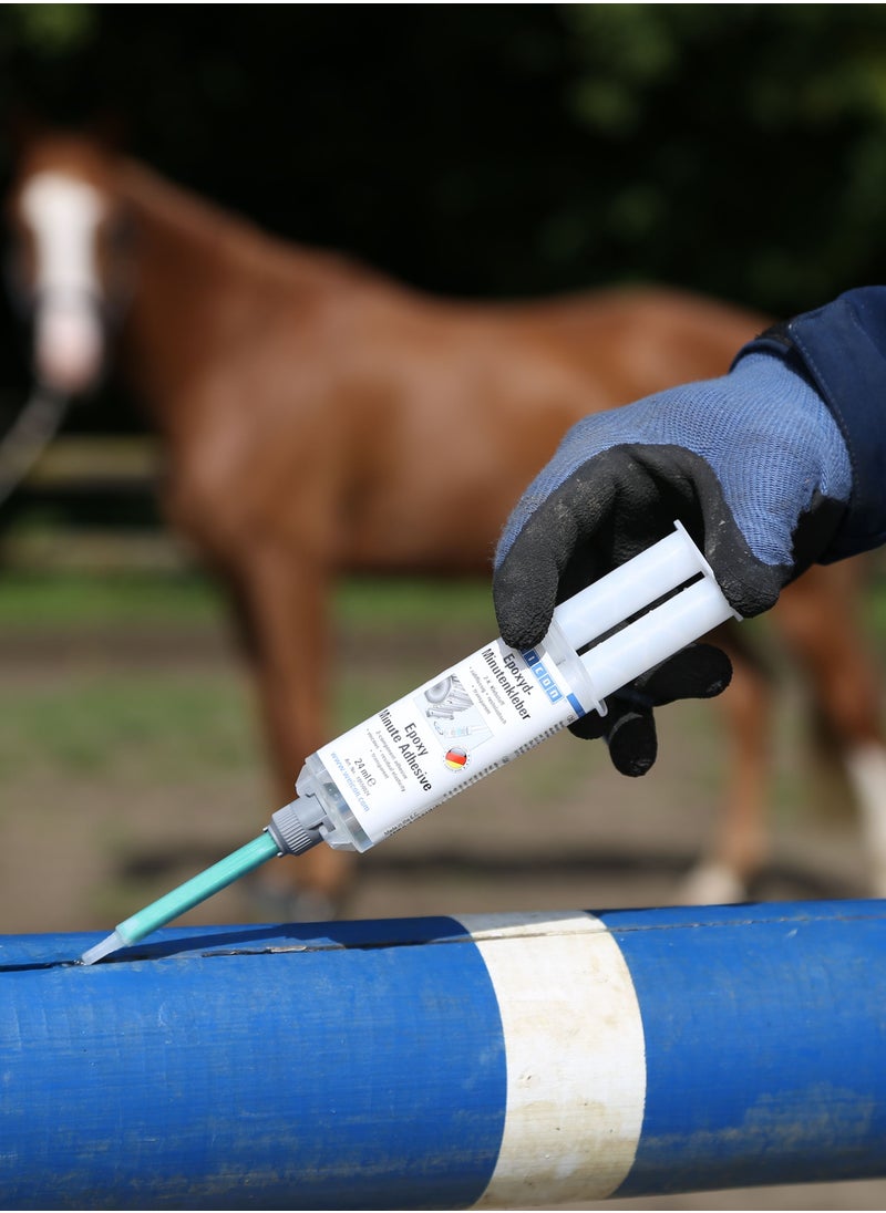 Weicon - Epoxy Minute Adhesive Set with Mixing nozzle 24 ml Double syringe 2-component epoxy adhesive - Image 1