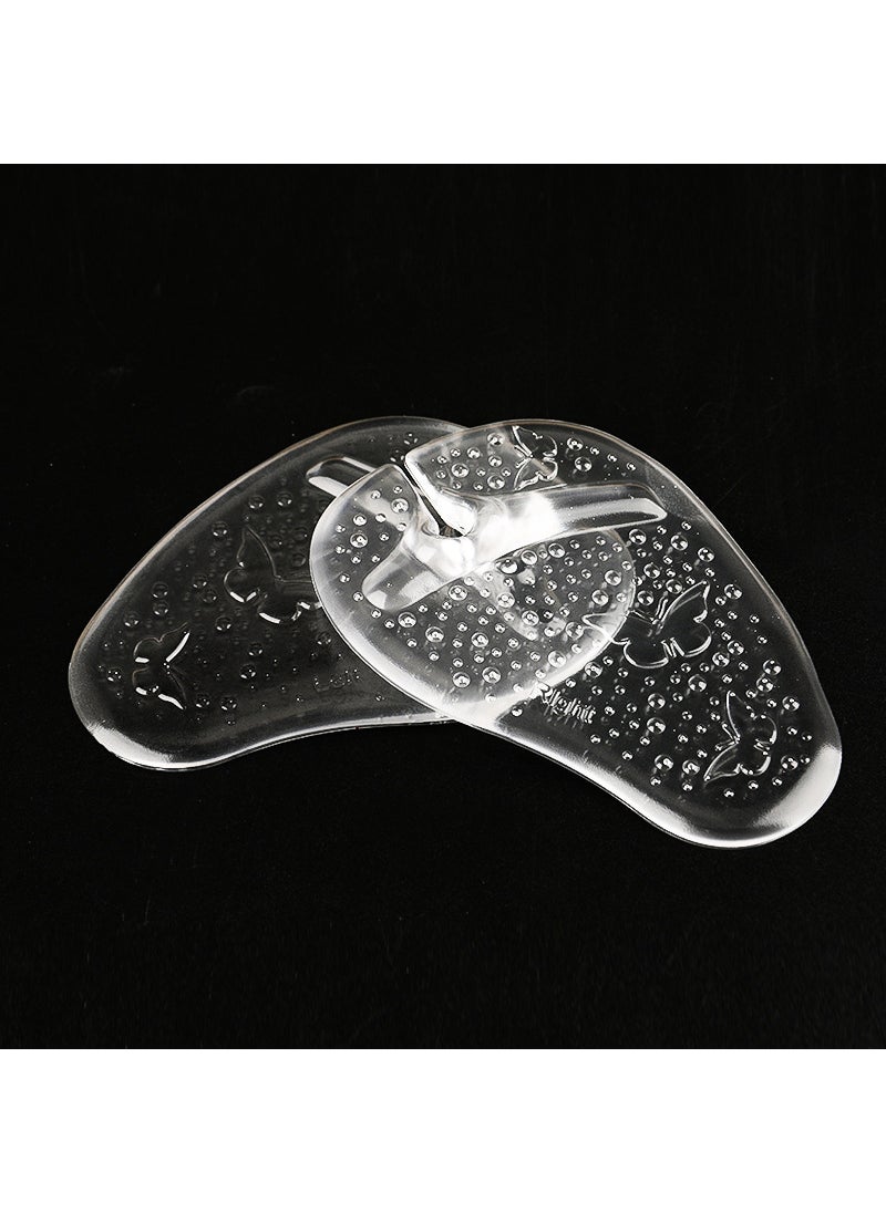 Generic - Flip-Flop Front Pad Silicone Non-Slip Toe Protector Butterfly pattern clip pad transparent - Image 1