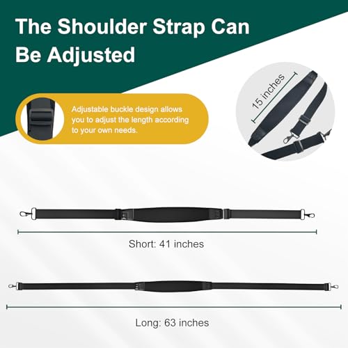 HAVANSIDY Adjustable Strap Compatible with Anker SOLIX C300 and C300 DC Neoprene Padding and Double with Metal Swivel Buckles for Power Stations Black 41 63 - Image 3