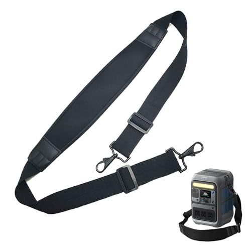 HAVANSIDY Adjustable Strap Compatible with Anker SOLIX C300 and C300 DC Neoprene Padding and Double with Metal Swivel Buckles for Power Stations Black 41 63 - Image 1