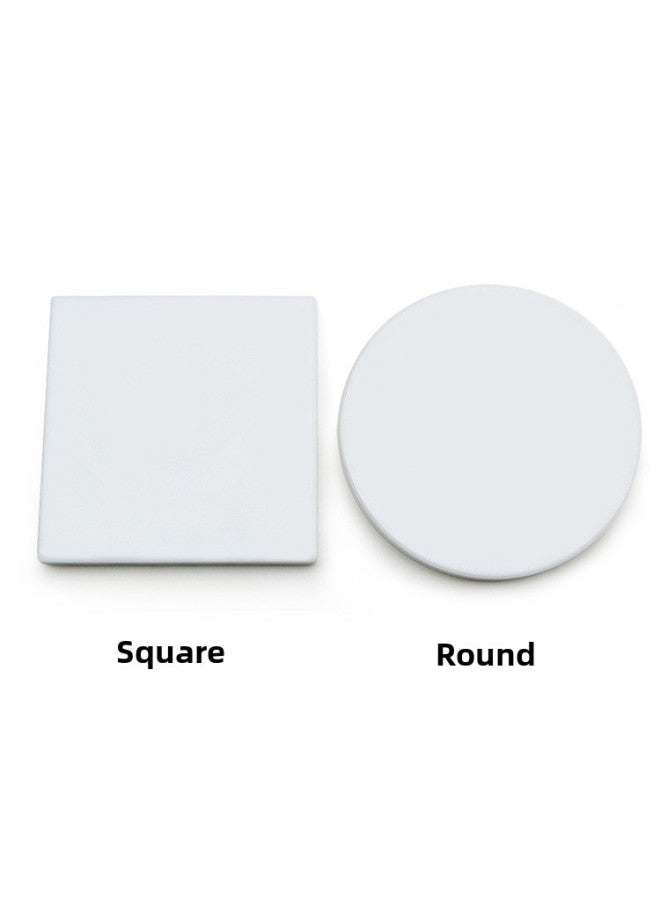 Ceramic Coaster Absorbent Pure White Blank Support Pattern, LOGO, Thermal Transfer, UV Printing Direct Supply-Color:Circular Diameter 18cm-Specifications:Coaster Custom Pattern (Bubble Bag)  - Image 5