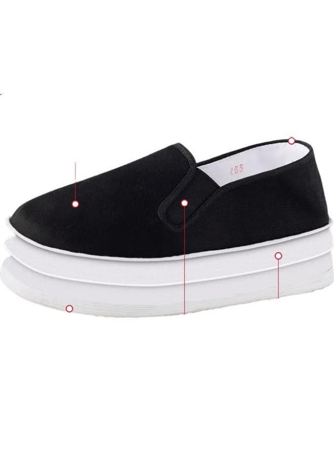 YUZHAOLIN Beijing Cloth Shoes Handmade Layered Sole Lazy Shoes Traditional Cloth Shoes Men Y1S-1003 43 - Image 2