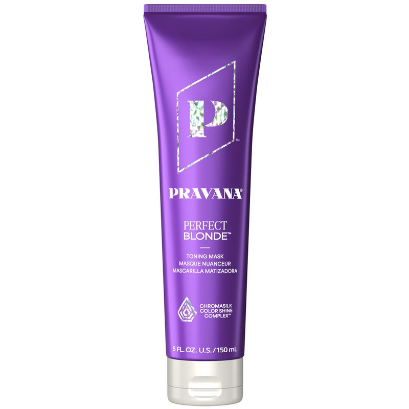 Pravana The Perfect Blonde Purple Toning Masque Treatment | Neutralizes Brassy, Yellow Tones | For Color-Treated Hair | Adds Strength, Shine, Elasticity | 5 Fl Oz - Image 1