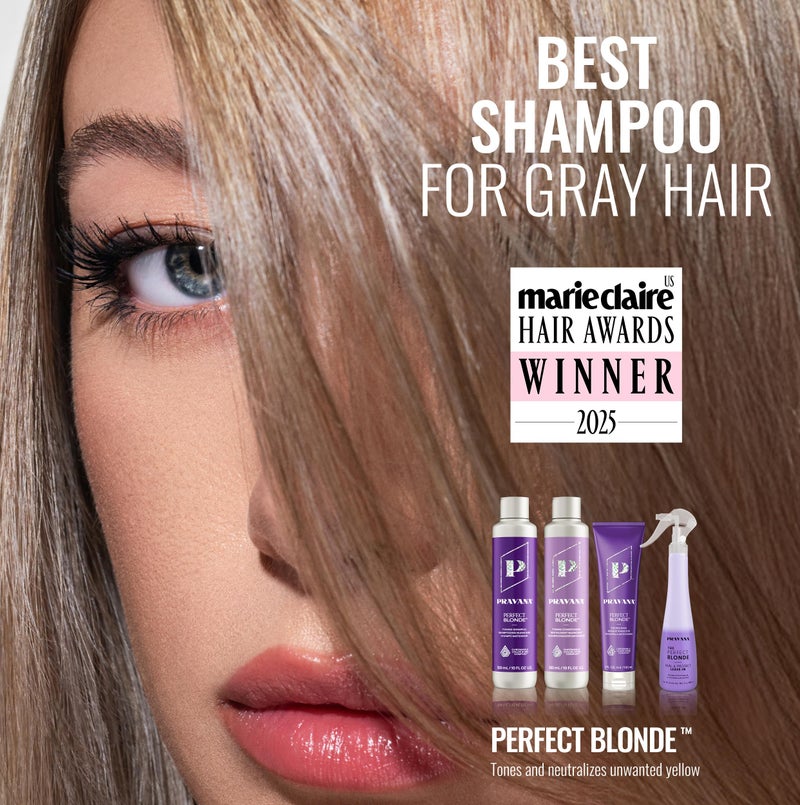 Pravana The Perfect Blonde Purple Toning Masque Treatment | Neutralizes Brassy, Yellow Tones | For Color-Treated Hair | Adds Strength, Shine, Elasticity | 5 Fl Oz - Image 2