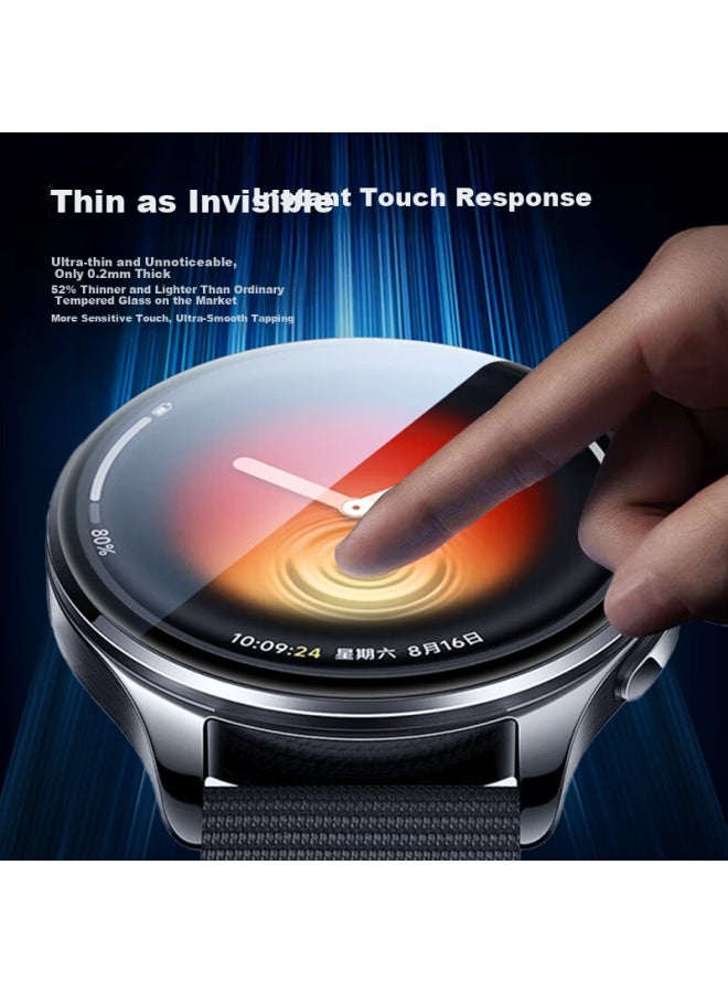 Langling [2 Pieces] Screen Protector For Xiaomi Watch 5 Smarch, Non-tempered Composite Soft Film, Full Coverage Anti-drop Protective Film - Image 2