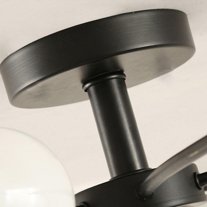 Modern minimalist ceiling lamp, fishhook creative restaurant, living room, bedroom, clothing store chandelier, iron bent pipe Nordic light fixture E27 - Image 5