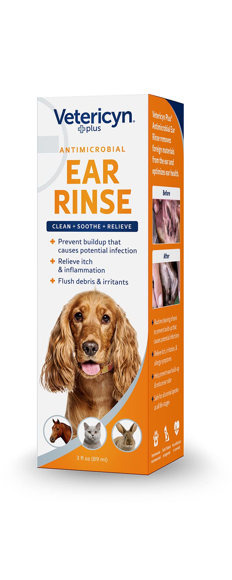 Vetericyn Plus Dog Ear Rinse | Dog Ear Cleaner to Soothe and Relieve Itchy Ears, Safe for Cat Ears, Rabbit Ears, and All Animal's Ear Problems. 3 Ounces - Image 3