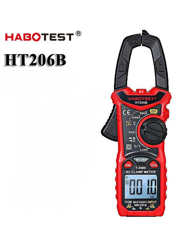 HABOTEST AC/DC Digital Clamp Meter for Measuring AC/DC Voltage , AC/DC Current, Frequency, Duty Cycle, Diode, Resistance, Continuity, Transistors  Test, NCV Clamp Multimeter  - Image 4
