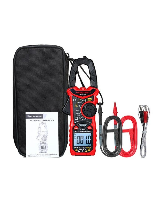 HABOTEST AC/DC Digital Clamp Meter for Measuring AC/DC Voltage , AC/DC Current, Frequency, Duty Cycle, Diode, Resistance, Continuity, Transistors  Test, NCV Clamp Multimeter  - Image 2