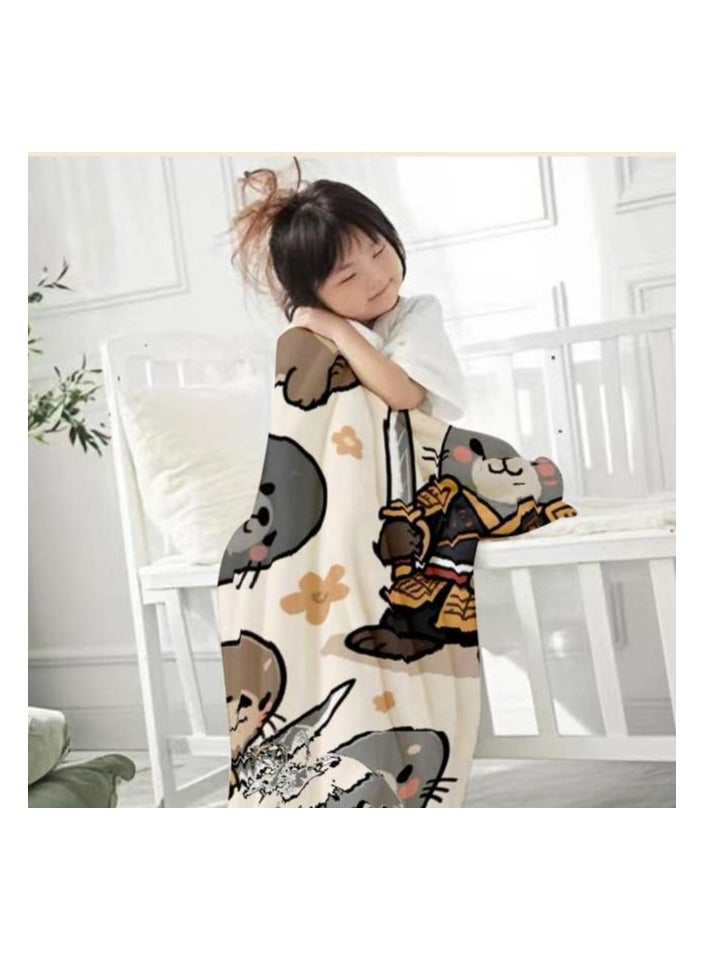 general Flannel thin blanket (warm and comfortable, suitable for sleep, gaming, dust removal and sandproof) 150cm*200cm - 476 - Image 3