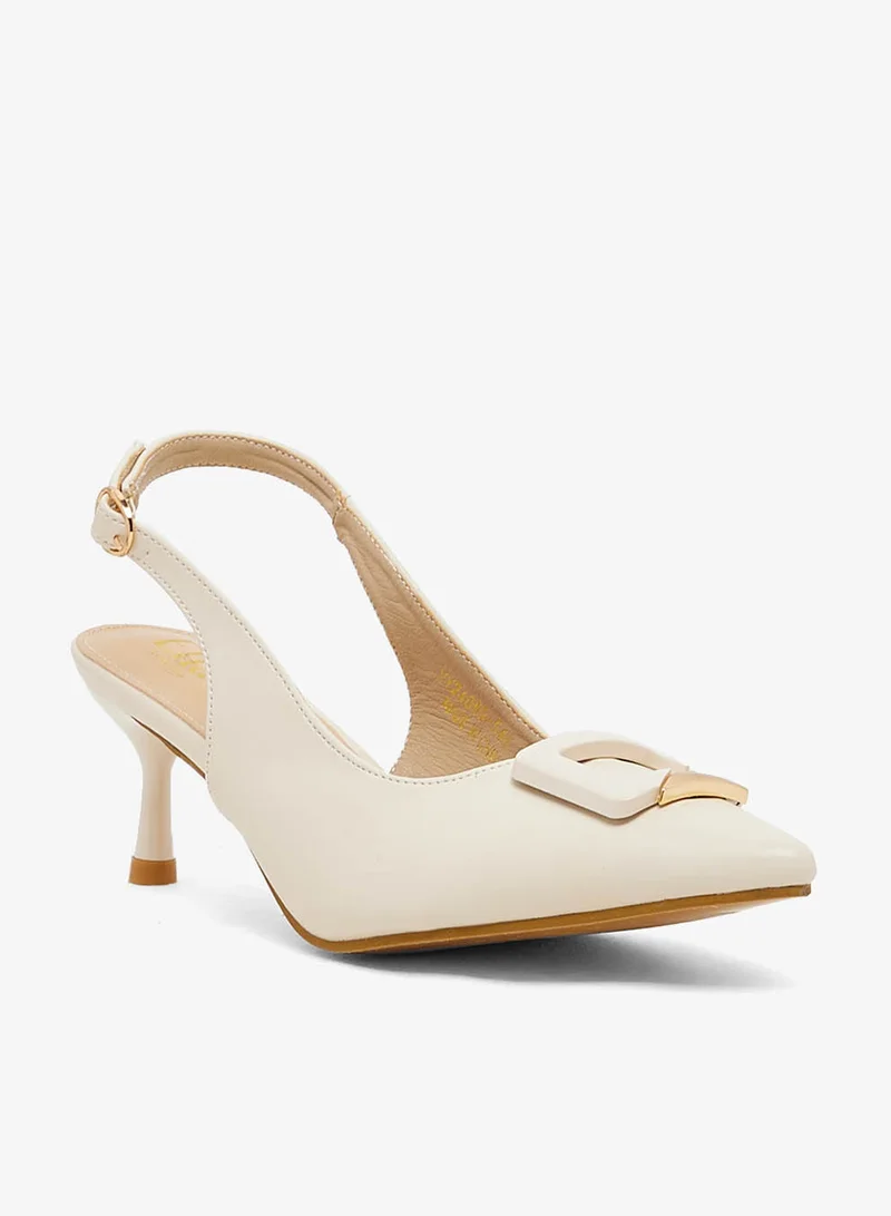 ELLA Trim Detail Sling Back Pump
