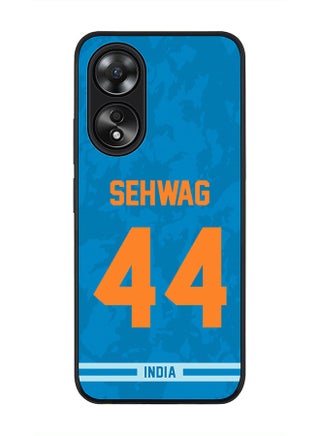 Rugged Black edge case for Oppo A58 4G, Slim fit Soft Case Flexible Anti Drop TPU Gel Thin Cover- Team India Virender Sehwag, Jersey No 44 - pzsku/ZA6A3E977AD62F6EC22FDZ/45/_/1705913434/55537fd6-da31-4e4d-accc-d6ec2174d768