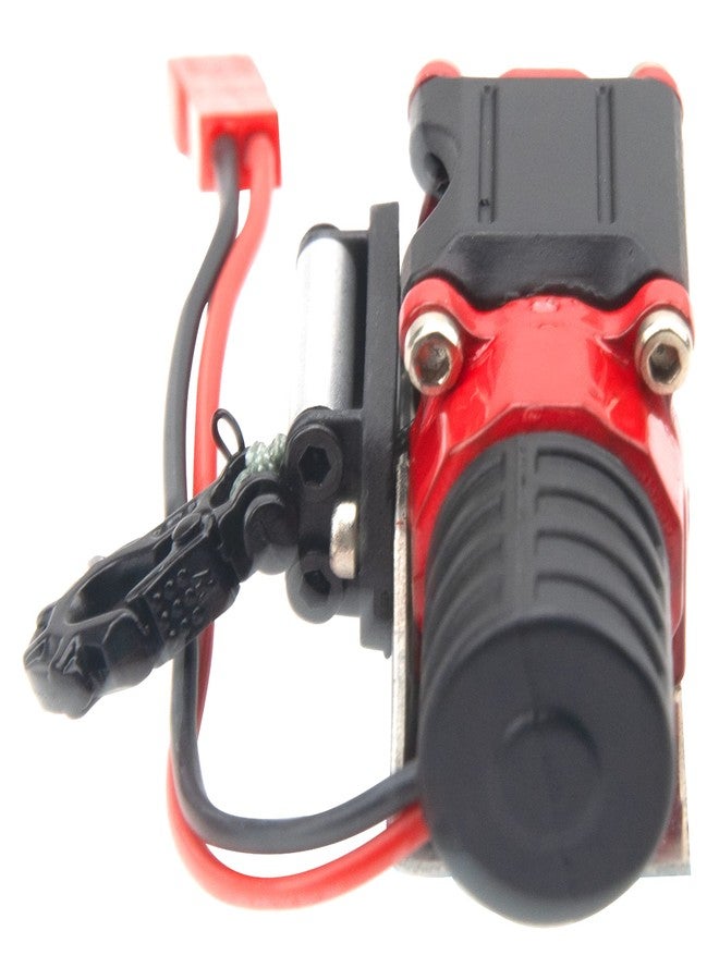 Vgoohobby RC Crawler Winch w/Steel Wire Compatible with Traxxas TRX4 Axial SCX10 90046 RC4WD D90 Redcat Gen8 1/10 RC Crawler Car Option Part (Red) - Image 5