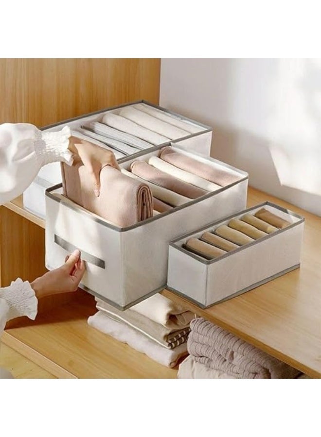 Trousers and clothes organizer divided into 9 compartments with a transparent, foldable cover - Image 4