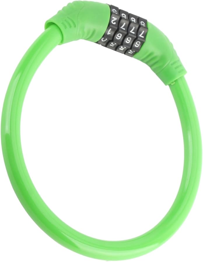 Yosoo 4 Digit Combination Bike Lock Steel Cable Outdoor Cycle Security Green - Image 5