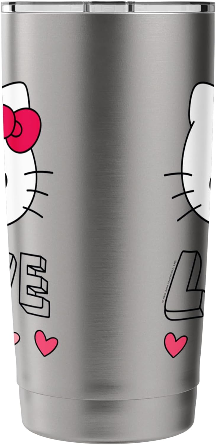 Hello Kitty Hello Kitty Love and Hearts Valentine Shirt Stainless Steel Insulated Tumbler  - Image 2