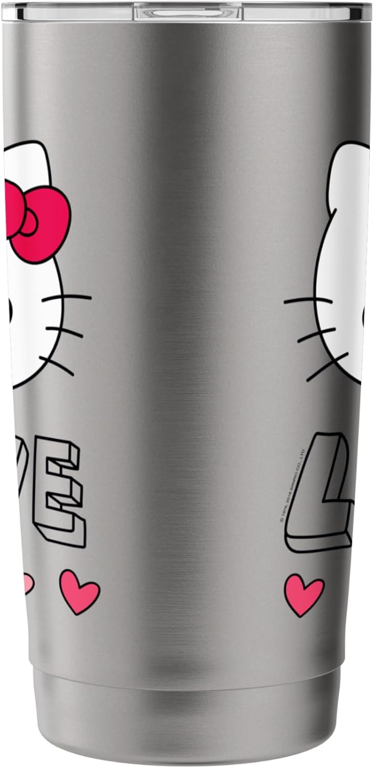 Hello Kitty Hello Kitty Love and Hearts Valentine Shirt Stainless Steel Insulated Tumbler  - Image 4
