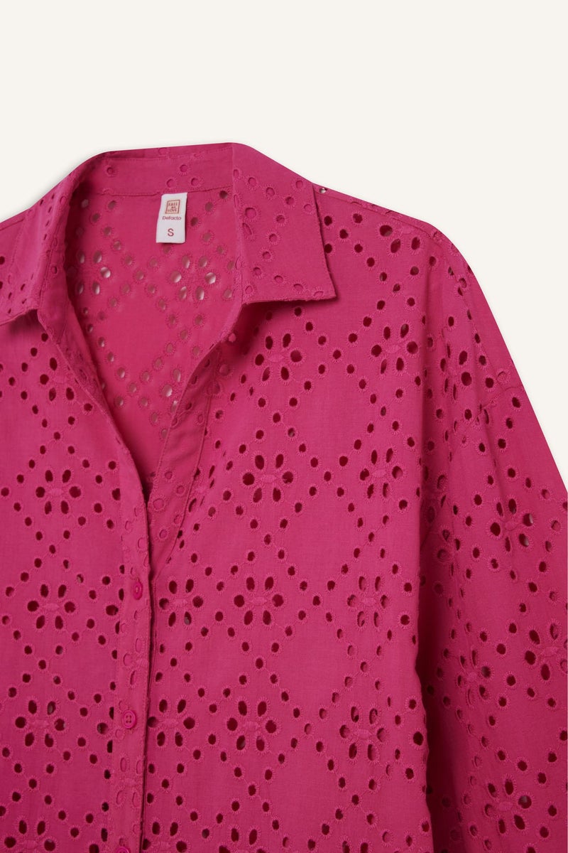 DeFacto Pink Woman Fall in Love Regular Fit Cotton Beach Wear Casual - Image 3