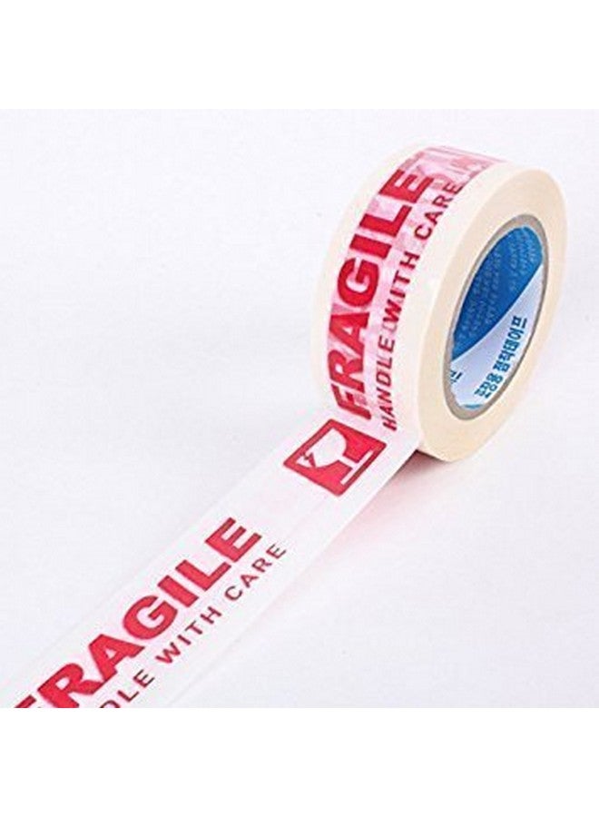 وندر شريط تغليف شحن مطبوع عليه عبارة "مقبض هش بعناية" مقاس 2 بوصة/48 مم × 65 مترًا - Image 2