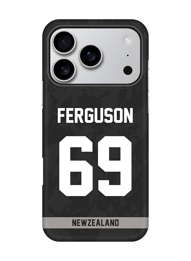 Stylizedd For iPhone 17 Pro,Case, [Compatible with MagSafe] Magnetic cover Slim fit Protection Matte, - New Zealand Lockie Ferguson, Jersey No 69