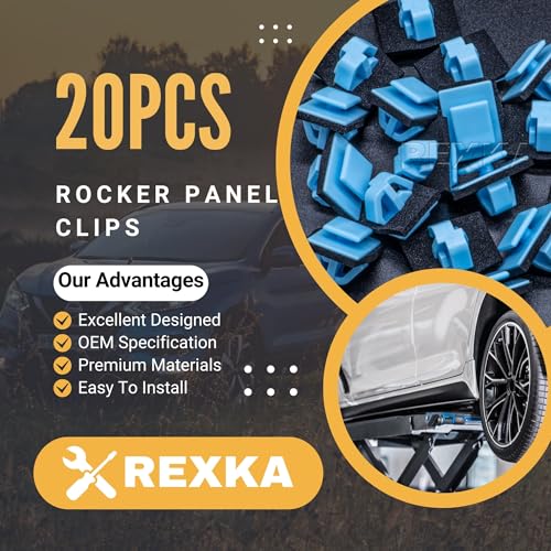 Rexka ركسكا 20 قطعة مشبك تثبيت جوانب جسم الباب لهيونداي كيا 87756-1F000 إيلانtra سانتا في كونا باليسايد توكسون فيلستر كادينزا فورت NIRO سول سبورتاج - Image 2