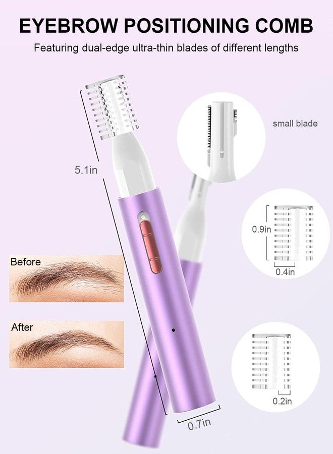 Ginity LED Display Ear and Nose Hair Trimmer Clipper for Men Women,Upgrade Rechargeable 2 in 1 Professional Painless Eyebrow & Facial Hair Trimmer with Powerful Motor and Dual-Edge Blades - Image 4