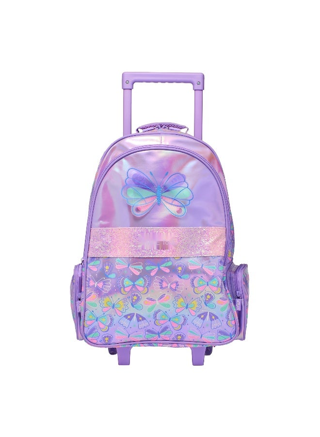 Smiggle Australia Large Rolling Backpack - Student Travel Dual Shoulder Bag
