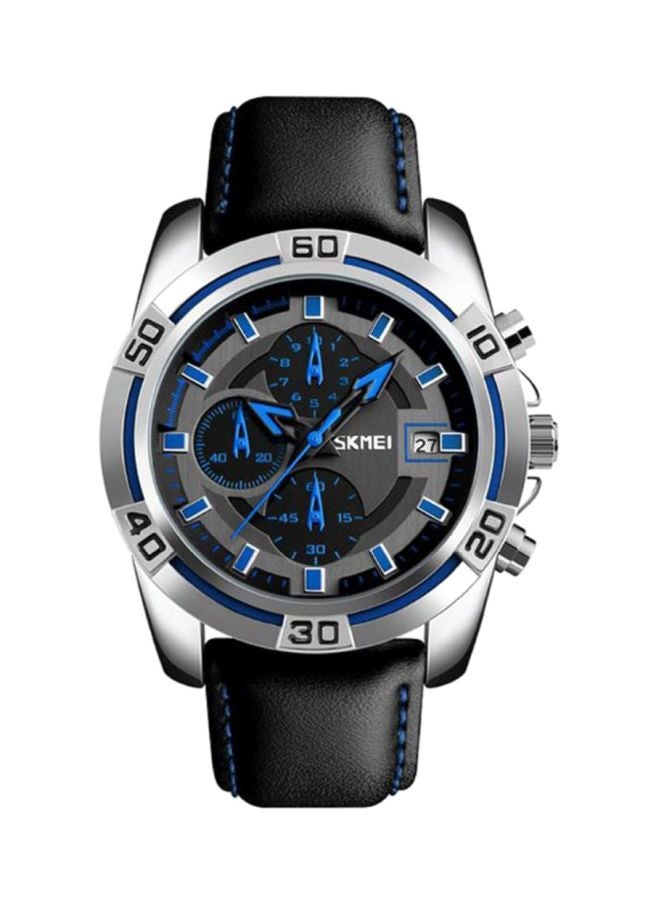 Men's Water Resistant Chronograph Watch 9156 - 47 mm - Black - Image 1