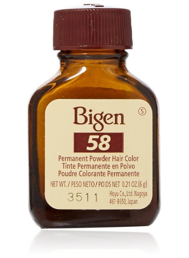 Bigen Hair Coor 58 Black Brown Noir Naturel 0.21 Oz - Image 2
