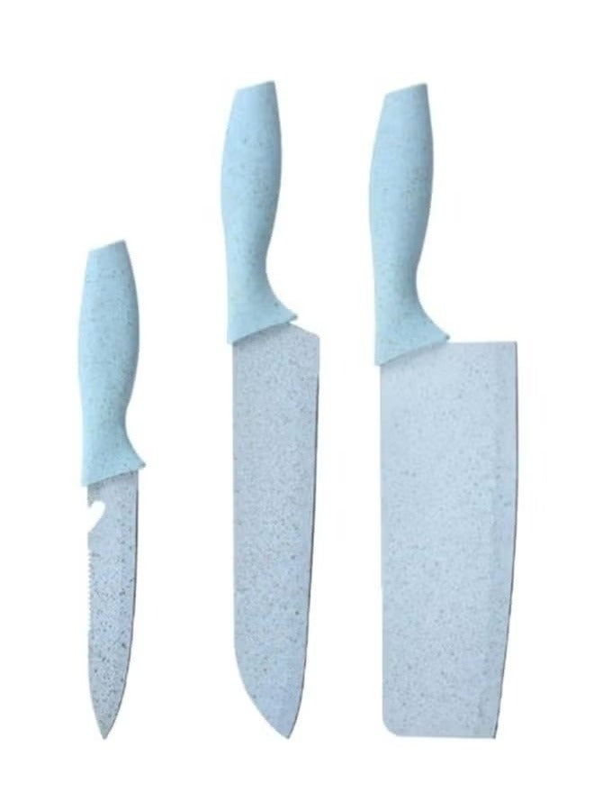 7-piece kitchen knife set blue  - Image 3