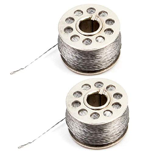 Mayata 2pcs 316L Conductive Stainless Steel Supporting Wearable Conductive smooth Thread - 22 Meter/72ft winder for Arduino for LilyPad Drop ship - Image 1