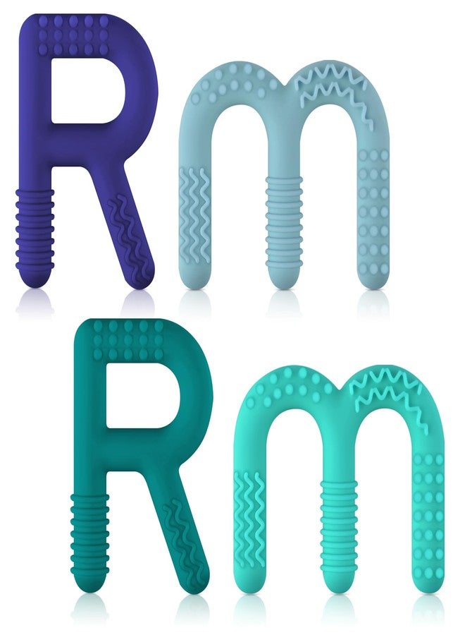 ERKOON Sensory Chew Toys for Autistic Children, 4 Pack Silicone Chewy Tube Oral Motor Tools for Sensory Kids with Autism, Biting, ADHD, SPD, Chewies with Special Needs, Teething Sticks Toys - Image 1