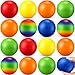 Vinsot 60 Pack Globe Squeeze Balls Bulk 25 Inch Mini Globe Stress Balls Earth Bouncy World Earth Relief Stress Toys for Finger Exercise School Classroom Office Party FavorsFreshMulticolor - Image 2