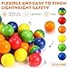 Vinsot 60 Pack Globe Squeeze Balls Bulk 25 Inch Mini Globe Stress Balls Earth Bouncy World Earth Relief Stress Toys for Finger Exercise School Classroom Office Party FavorsFreshMulticolor - Image 4