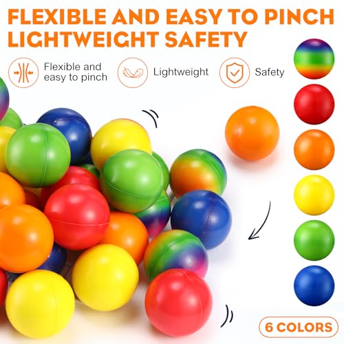 Vinsot 60 Pack Globe Squeeze Balls Bulk 25 Inch Mini Globe Stress Balls Earth Bouncy World Earth Relief Stress Toys for Finger Exercise School Classroom Office Party FavorsFreshMulticolor - Image 5