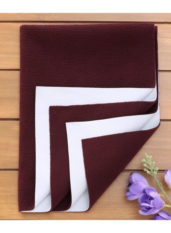 Quick Dry Baby Bed Protector (Large Maroon) - Image 2