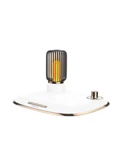 Recci Bedside lamp, lamp with wireless charger and USB charging port, wireless charger table lamp, bedroom lamp with mobile holder, dimmable desk lamp, 3 color modes, soft light for bedroom  - Image 1