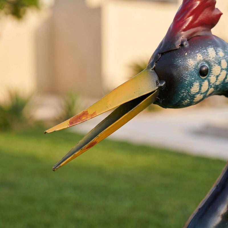 Pan Home Metal Heron Garden Decor - Blue - 223SGG9900044 - Image 2