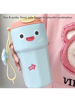 Fun Emoji Blue Vacuum Insulated Stainless Steel Coffee/Water/Tea Travel Tumbler for Kids & Adults 450ml - pzsku/ZA6A4C629DEFEB2B688F8Z/45/_/1740398602/214a7a37-a4b7-48f2-b808-22111b5e02a1